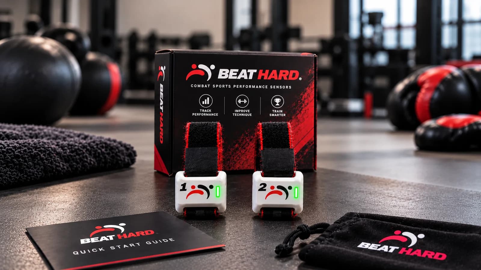 Pack Beat Hard con dos sensores, correas y caja