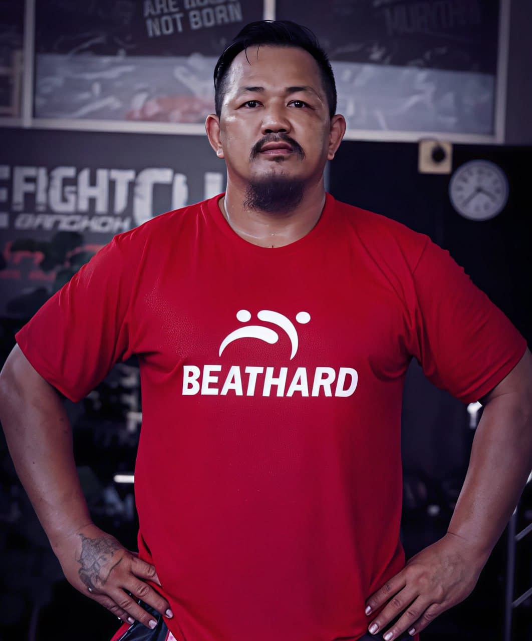 Entrenador con camiseta Beat Hard